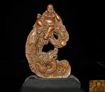 wedding decoration 8"China Buddhism Boxwood Wood carved animal Dragon wealth Maitreya Buddha statue
wedding decoration 8"China Buddhism Boxwood Wood carved animal Dragon wealth Maitreya Buddha statue