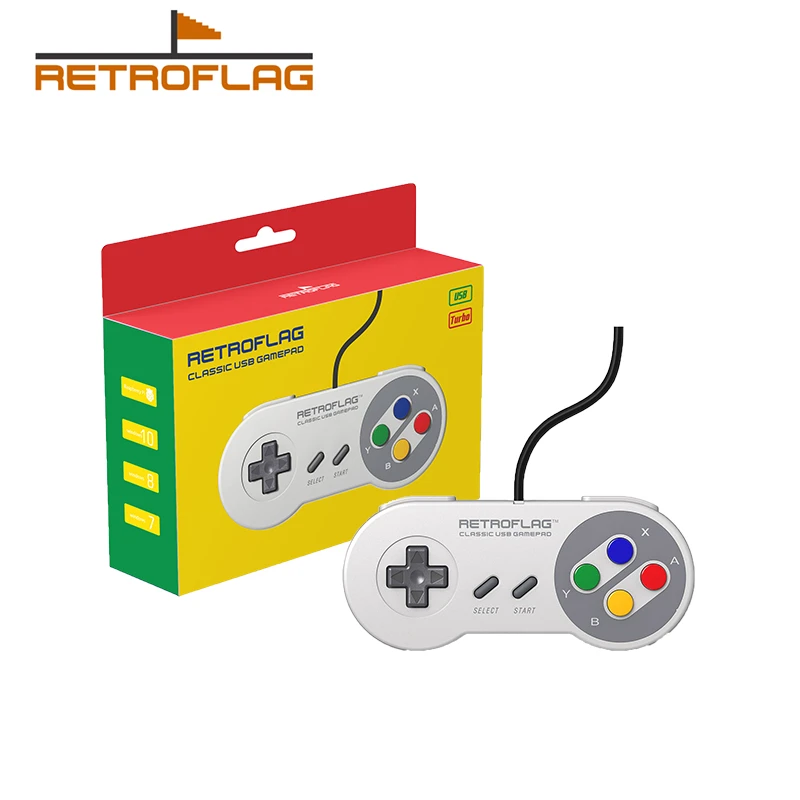 Retroflag SUPERPi Wired USB Gamepad Game Controller for SUPERPi CASE-U / CASE-J / NESPi Case / Raspberry Pi
Retroflag SUPERPi Wired USB Gamepad Game Controller for SUPERPi CASE-U / CASE-J / NESPi Case / Raspberry Pi