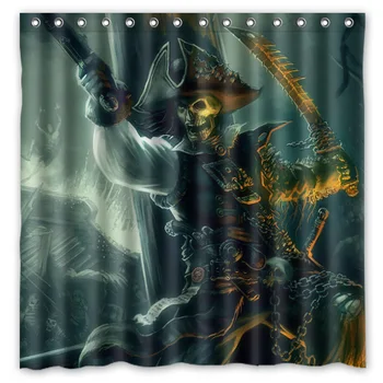 Hot New 180 x 180cm Pirate Skull Print Waterproof Fabric Bathroom Shower Curtain With Curtain Hooks Rings Free Shipping
Hot New 180 x 180cm Pirate Skull Print Waterproof Fabric Bathroom Shower Curtain With Curtain Hooks Rings Free Shipping