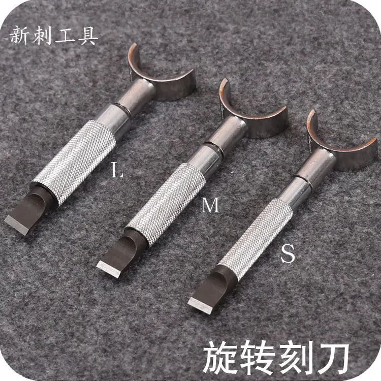 Leather Rotating Carving Knife Copper Handel Swivel Leather Tool Silver Sewing Accessory Professional Handmade Adjustable Copper
Leather Rotating Carving Knife Copper Handel Swivel Leather Tool Silver Sewing Accessory Professional Handmade Adjustable Copper