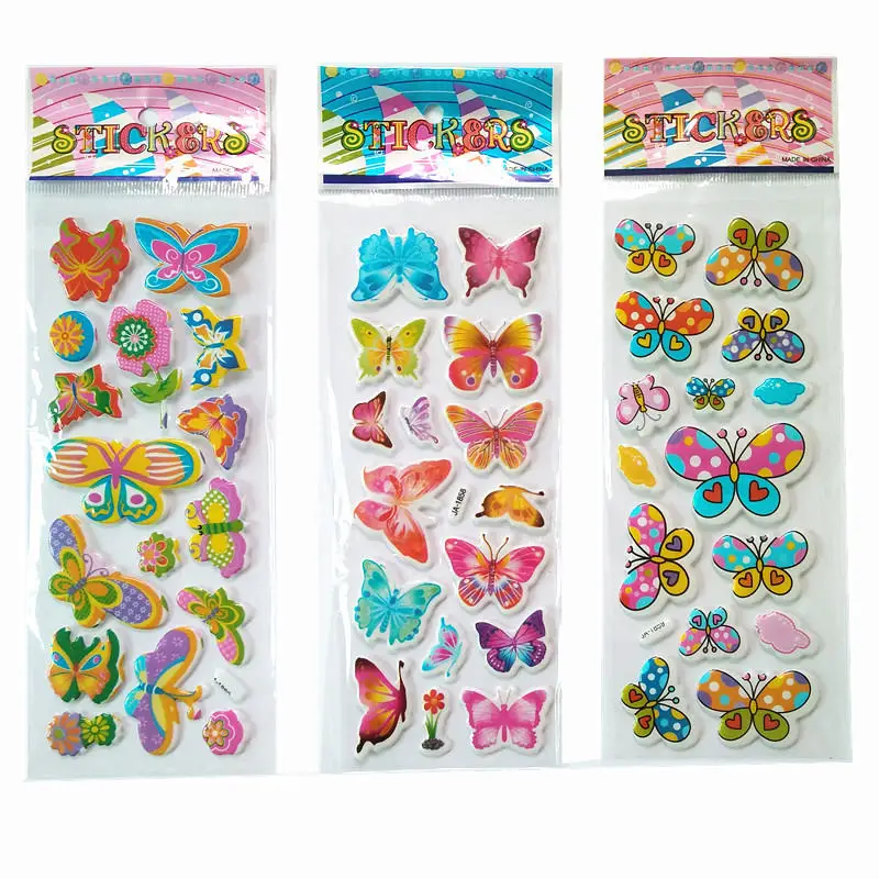Scrapbook Sticker 3pcs/lot Bubble Stickers 3D Cartoon the butterfly Classic Toys For Kids Children Gift Reward Sticker for girls
Scrapbook Sticker 3pcs/lot Bubble Stickers 3D Cartoon the butterfly Classic Toys For Kids Children Gift Reward Sticker for girls