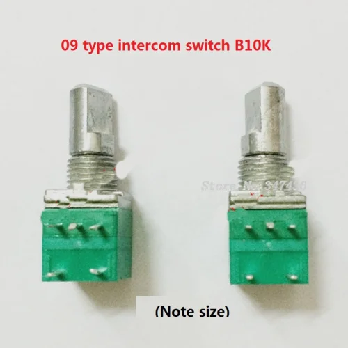 Type 097 B10K intercom volume switch B103 adjustable potentiometer D shaped shaft half machine microphone singing
Type 097 B10K intercom volume switch B103 adjustable potentiometer D shaped shaft half machine microphone singing
