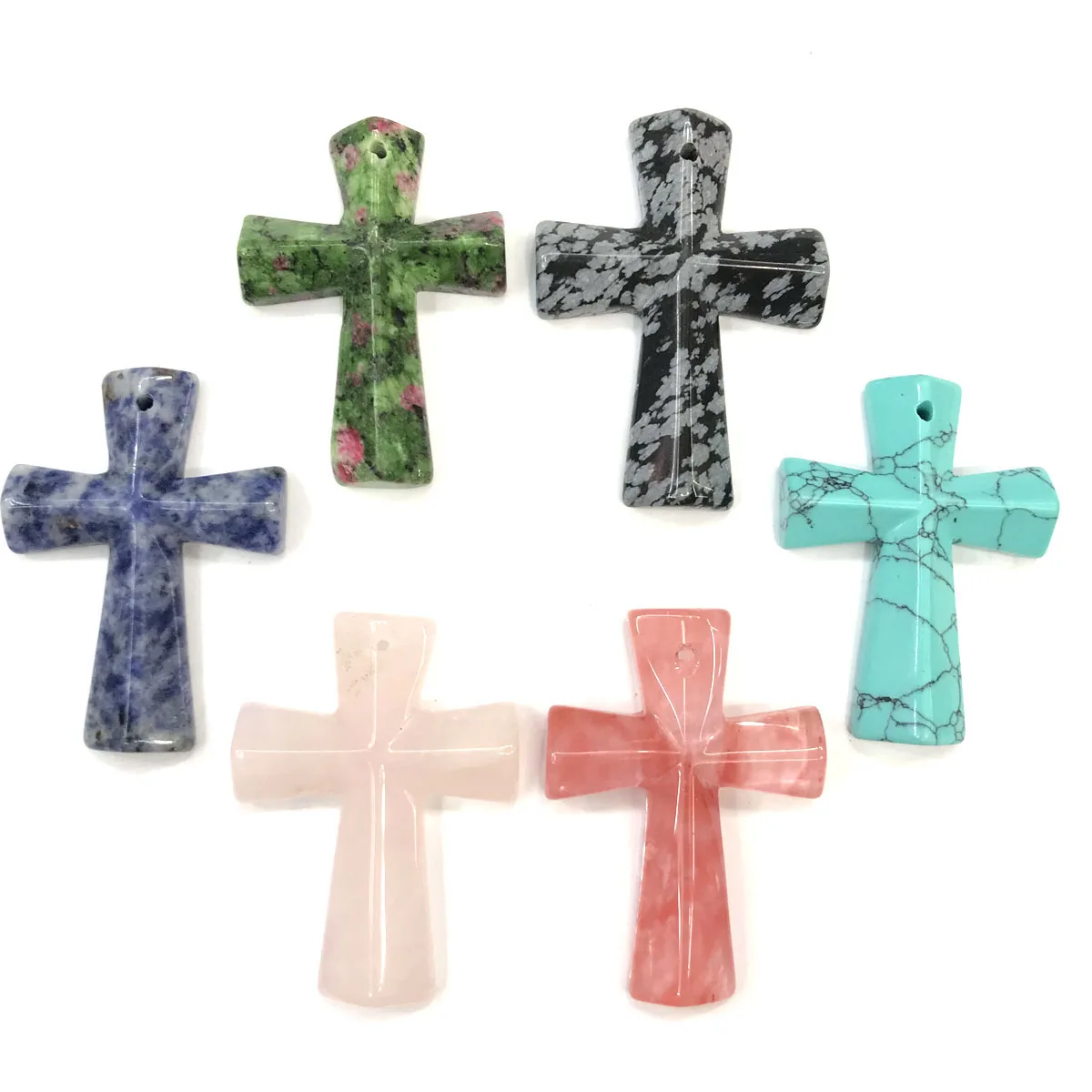 Natural Stone Pendants Cross Shape Crystal Agates Necklace Pendant for Jewelry Making Good Quality Size 33mmx45mm
Natural Stone Pendants Cross Shape Crystal Agates Necklace Pendant for Jewelry Making Good Quality Size 33mmx45mm