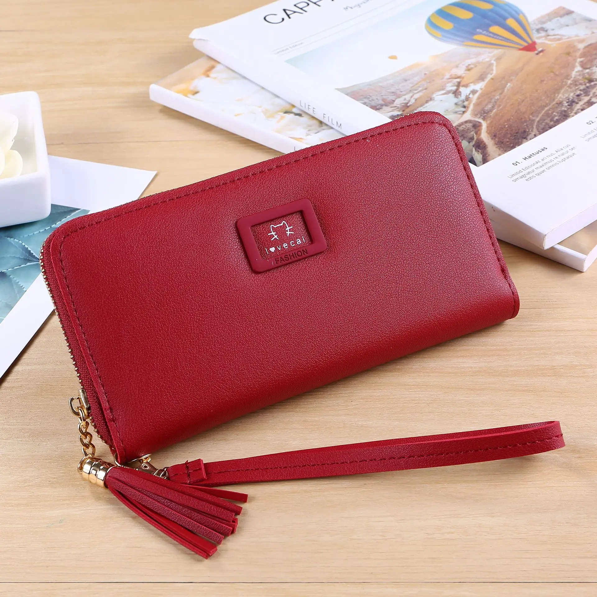Latest Women Leather Wallet Female Purses Large Capacity Hasp Zipper Purse Lady Long Wallets with Strap Coin Card Holders Clutch
Latest Women Leather Wallet Female Purses Large Capacity Hasp Zipper Purse Lady Long Wallets with Strap Coin Card Holders Clutch