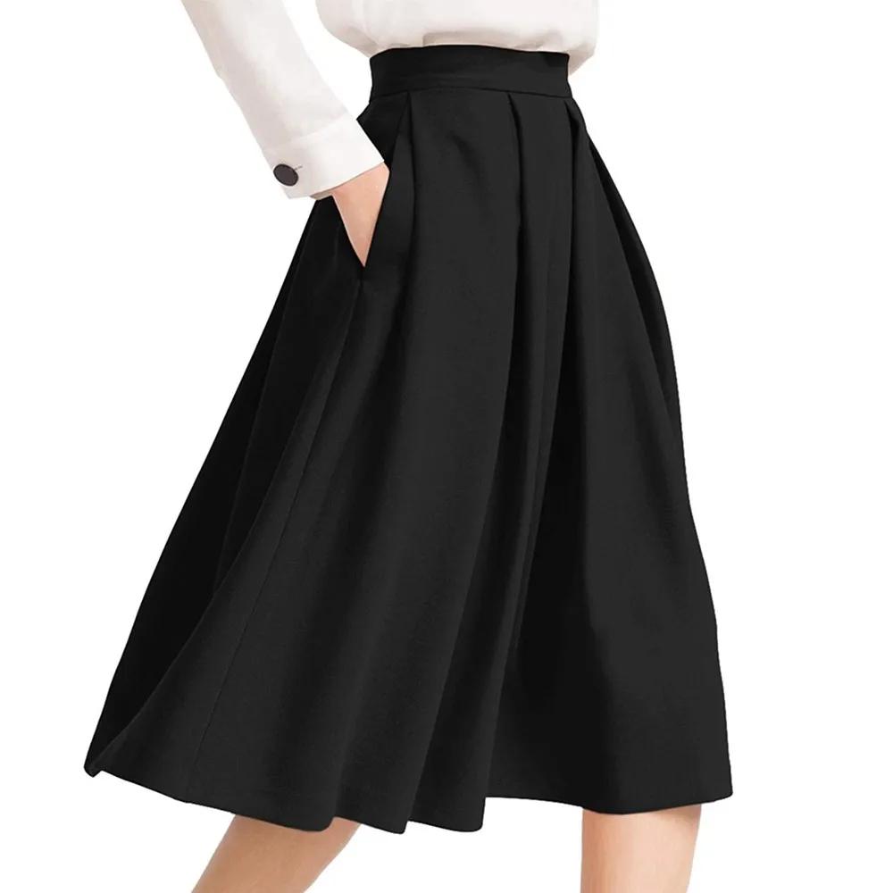New Autumn Winter Women Girls High Waisted Skinny Female Pleated Skirts Knee-Length Skirt With Pocket Free Shipping 10Feb 12
New Autumn Winter Women Girls High Waisted Skinny Female Pleated Skirts Knee-Length Skirt With Pocket Free Shipping 10Feb 12
