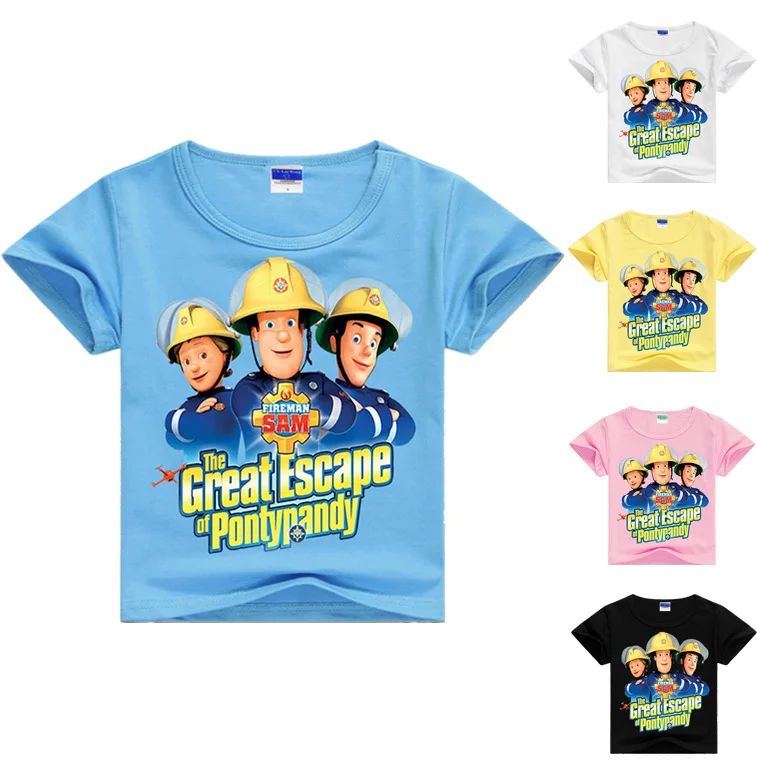 Summer Boys Short Sleeved T Shirts Cotton Cartoon Fireman Sam Funny T-Shirt Children Tops Girls Tee Kid Clothes Baby Costumes
Summer Boys Short Sleeved T Shirts Cotton Cartoon Fireman Sam Funny T-Shirt Children Tops Girls Tee Kid Clothes Baby Costumes