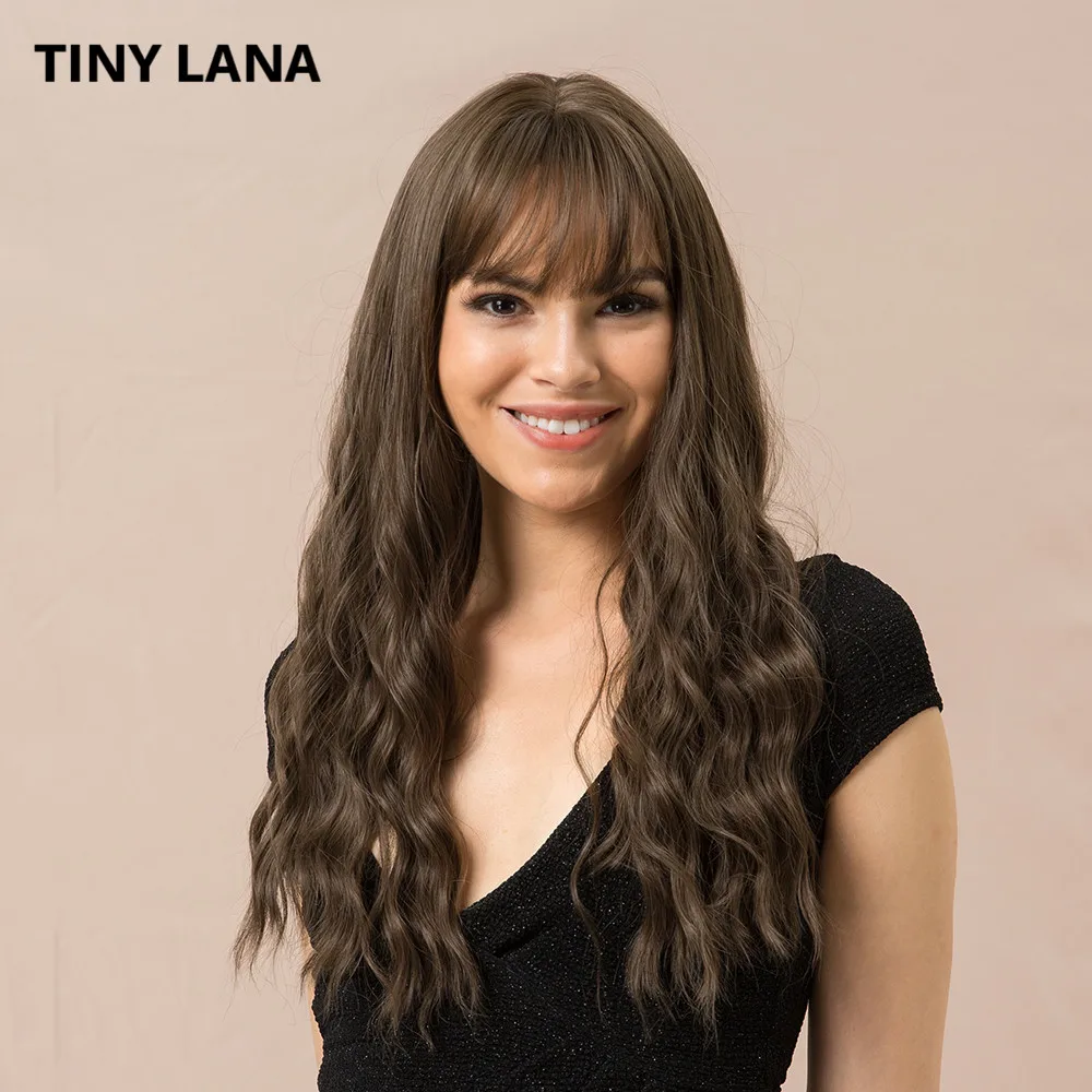 TINY LANA 26 Inch Synthetic Long Curly Hair Wigs Dark Brown High temperature Fiberwith Natural Bangs Free Shipping
TINY LANA 26 Inch Synthetic Long Curly Hair Wigs Dark Brown High temperature Fiberwith Natural Bangs Free Shipping
