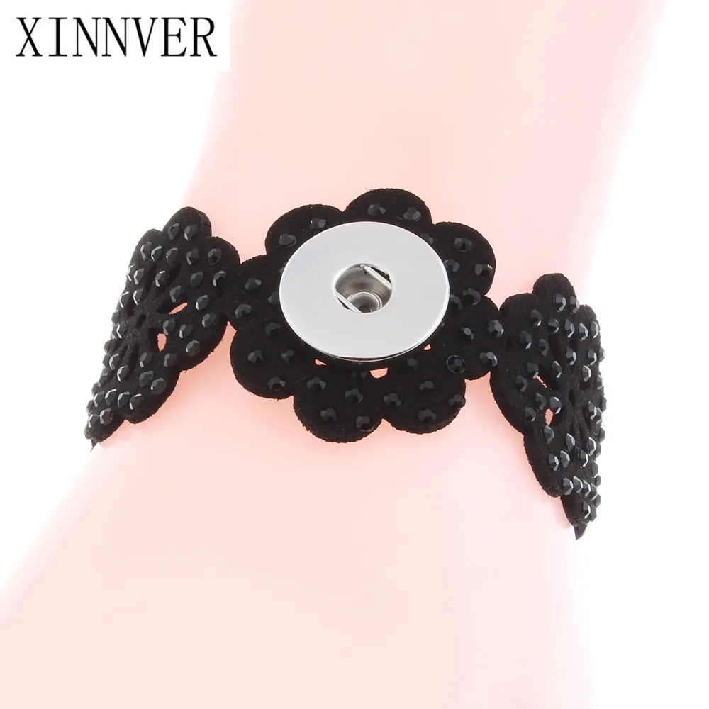 Black and Gray Color Ribbon Flower Leather Bracelet Fit 18/20mm Xinnver Snap Button DIY Jewelry Watches Women bangles ZE474
Black and Gray Color Ribbon Flower Leather Bracelet Fit 18/20mm Xinnver Snap Button DIY Jewelry Watches Women bangles ZE474