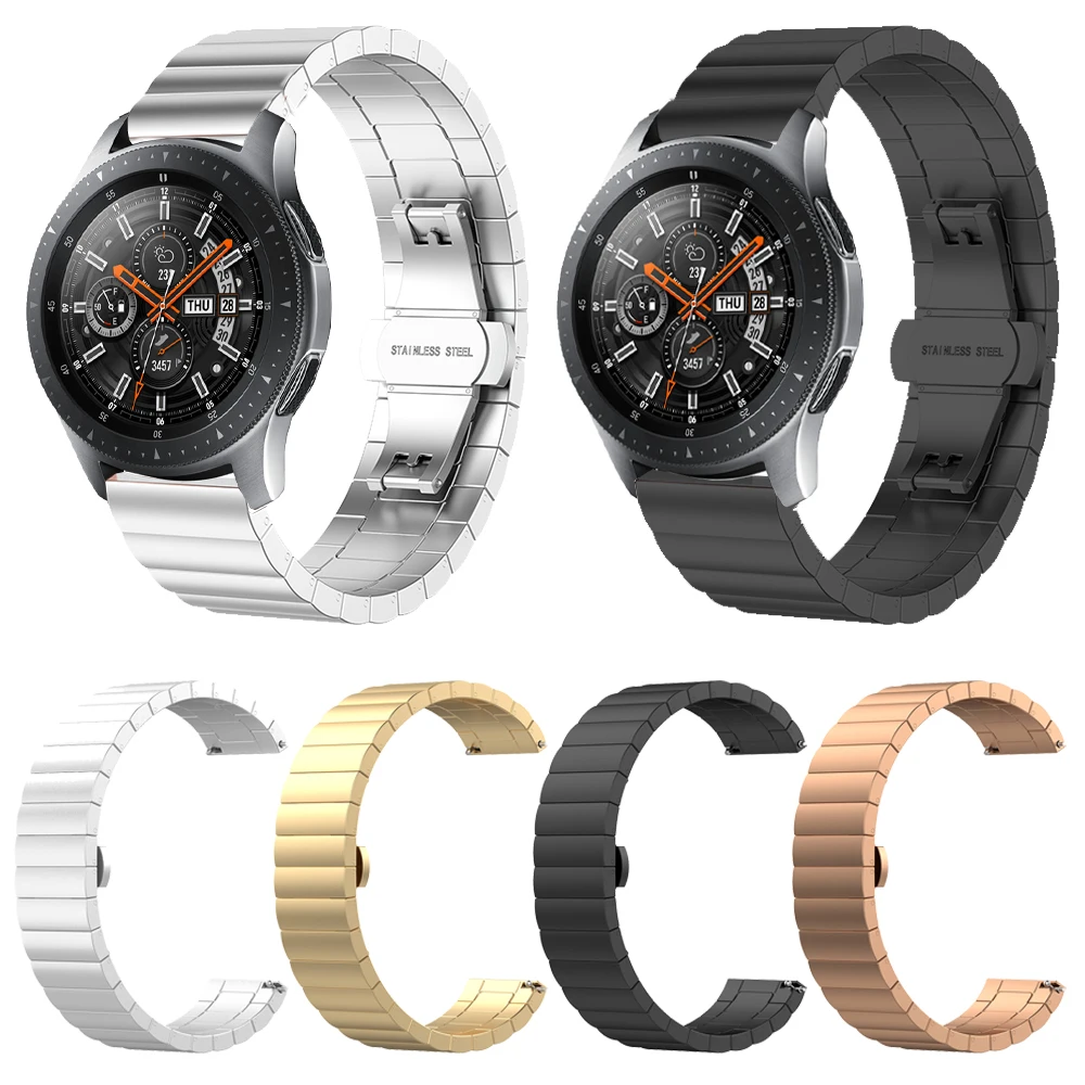Metal Stainless Steel Strap For Samsung Galaxy watch 42 46mm Wrist Bracelet band for Gear S3 Classic Frontier Watchband | Наручные часы