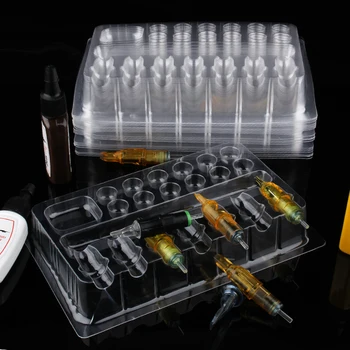 20Pcs Tray Clear Color Professional Disposable Plastic Tattoo Cartridge Needles Holder Stand for Most Cartridge Tattoo Needles
20Pcs Tray Clear Color Professional Disposable Plastic Tattoo Cartridge Needles Holder Stand for Most Cartridge Tattoo Needles