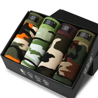 Camouflage printed Boxer Shorts male panties Breathable Comfortable Letter Underwear For Men Cheap Boxer Shorts 4pcs/lot image
