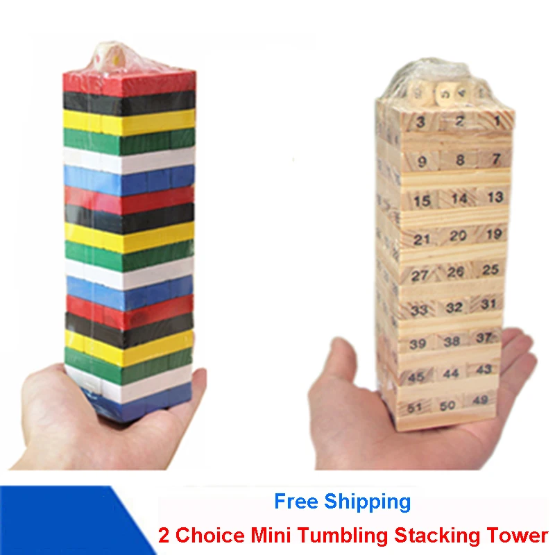 Mini Colorful Wooden Tumbling Stacking Tower Block Board Game parent-child blocks Stacking desktop game
Mini Colorful Wooden Tumbling Stacking Tower Block Board Game parent-child blocks Stacking desktop game