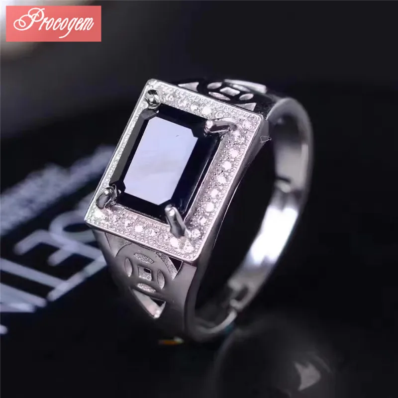 Natural Sapphire Ring Rectangle ring Genuine Gemstone men Ring 925 Sterling silver Wedding Ring fine Jewelry Free Shipping #082
Natural Sapphire Ring Rectangle ring Genuine Gemstone men Ring 925 Sterling silver Wedding Ring fine Jewelry Free Shipping #082