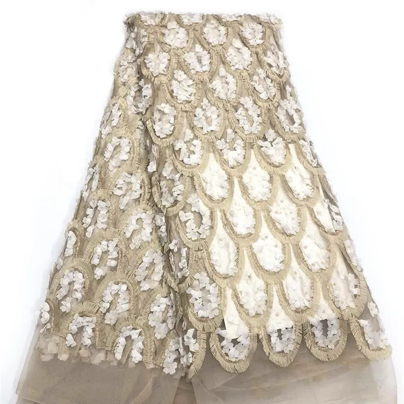 HFX Nigerian Lace Fabrics Latest 2019 Embroidered 3d Flowers African Wedding Party Tulle Lace Gold/White Net French Lace X1616
HFX Nigerian Lace Fabrics Latest 2019 Embroidered 3d Flowers African Wedding Party Tulle Lace Gold/White Net French Lace X1616