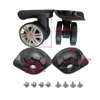 2Pcs A-19 Silent Bouble Row Wheel Black Trolley Case Repair Wheel Universal Travel Suitcase Luggage Wheels A19
2Pcs A-19 Silent Bouble Row Wheel Black Trolley Case Repair Wheel Universal Travel Suitcase Luggage Wheels A19