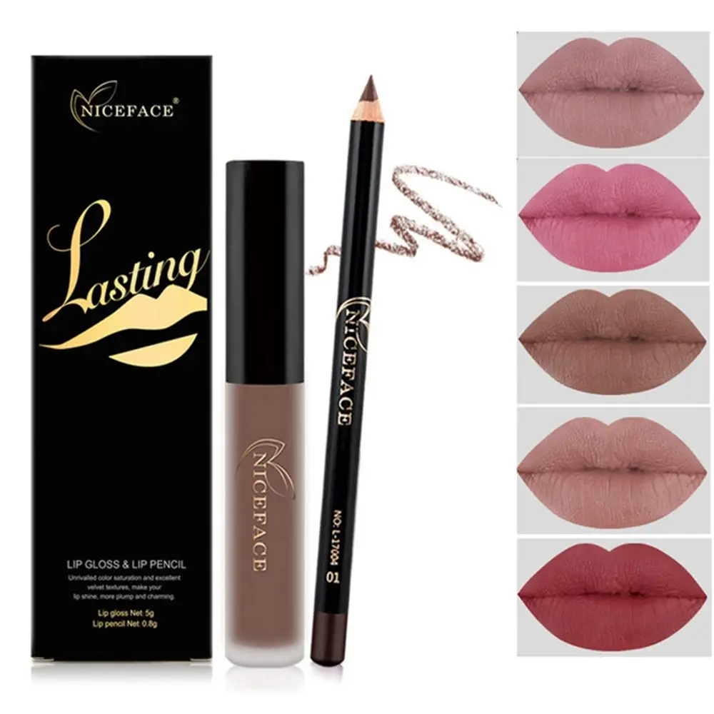 1 Set Make Up Matte Lipstick Long Lasting Waterproof Liquid Lip Pencil Gloss Liner Stick Beauty Makeup Tools
1 Set Make Up Matte Lipstick Long Lasting Waterproof Liquid Lip Pencil Gloss Liner Stick Beauty Makeup Tools