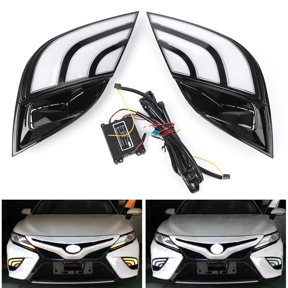 For Toyota Camry 2018 Car LED Turn Signals Lamp Daytime Running Light Yellow Streamer 2Pcs
For Toyota Camry 2018 Car LED Turn Signals Lamp Daytime Running Light Yellow Streamer 2Pcs