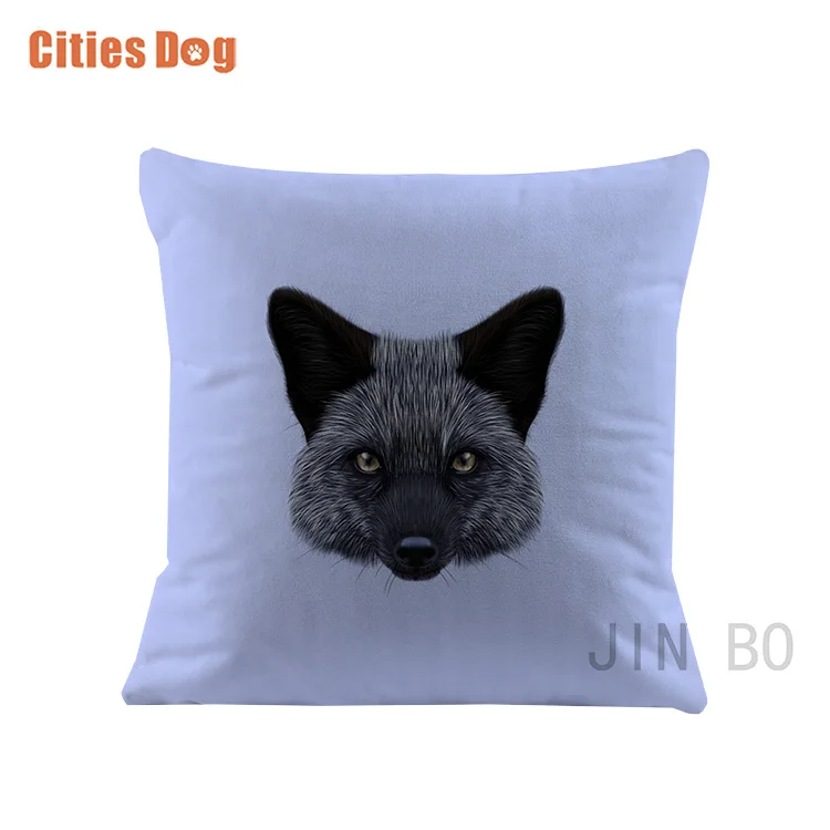 Japanese Spitz Dog Soft Velvet Feel Cushion Cover With Inner Pillow AD-PA61-CPW