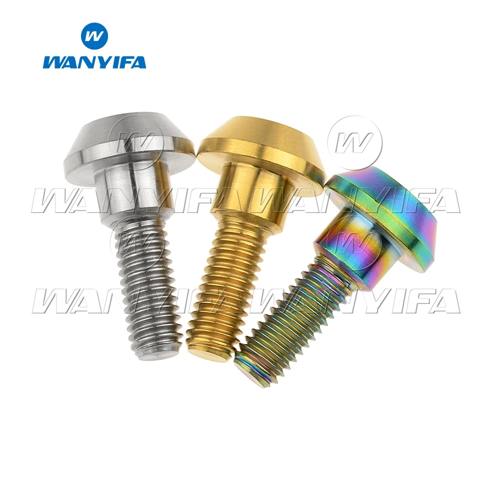 Wanyifa Titanium Bolts Screws M6X20mm Tapered Ball Head for Bicycle Brake 
Wanyifa Titanium Bolts Screws M6X20mm Tapered Ball Head for Bicycle Brake