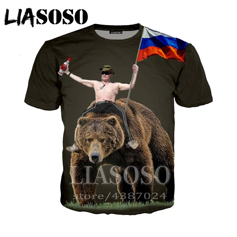LIASOSO Anime women fashion Putin Harajuku funny homme 3D Print T shirt/Hoodies/Sweatshirt bear new Short sleeve men tshirt E208
LIASOSO Anime women fashion Putin Harajuku funny homme 3D Print T shirt/Hoodies/Sweatshirt bear new Short sleeve men tshirt E208