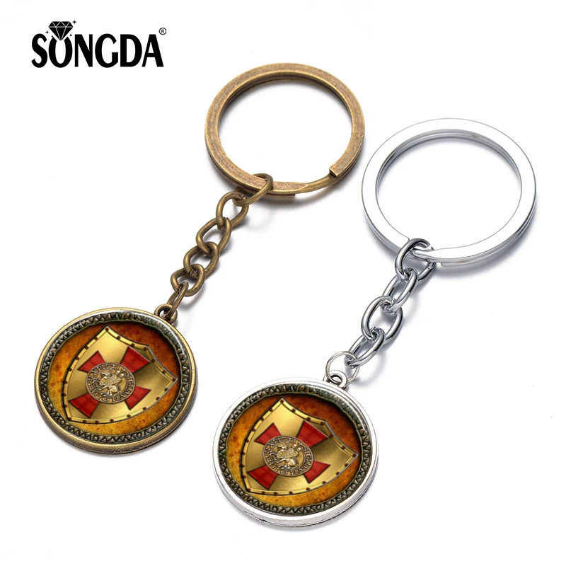SONGDA Knights Templar Keychain Seal Crusaders Solomons Temple Sign Badges Glass Photo Cabochon Long Keyring Bag Car Accessories
SONGDA Knights Templar Keychain Seal Crusaders Solomons Temple Sign Badges Glass Photo Cabochon Long Keyring Bag Car Accessories