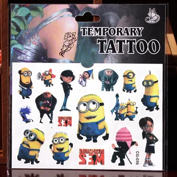 2PCS/lot temporary tattoo sticker of minion, stickers for children party present, kids birthday present
2PCS/lot temporary tattoo sticker of minion, stickers for children party present, kids birthday present