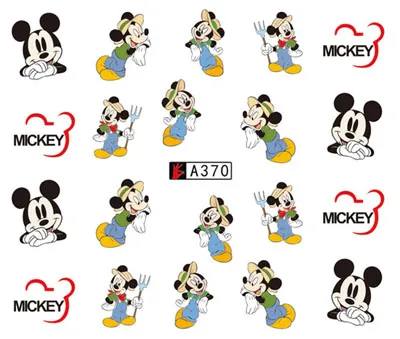 Nail sticker art decoration cartoon mickey mouse slider adhesive Water Transfer decals manicure lacquer accessoires polish foil | Красота и