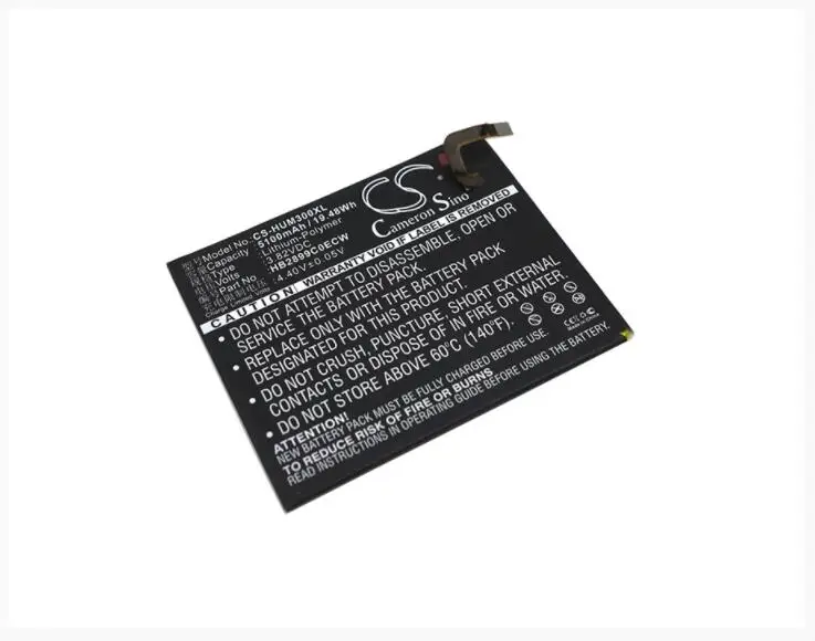 Cameron Sino 5100mAh battery for HUAWEI BTV-DL09 BTV-W09 Mediapad M3 TD-LTE HB2899C0ECW Tablet Battery
Cameron Sino 5100mAh battery for HUAWEI BTV-DL09 BTV-W09 Mediapad M3 TD-LTE HB2899C0ECW Tablet Battery