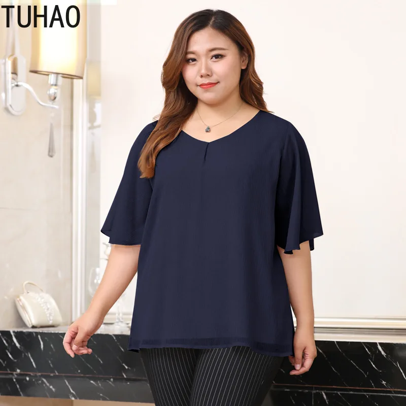 TUHAO 2019 Summer Elegant Blouses Shirt Plus Size 10XL 8XL 6XL Shirt Female Big Sizes Shirts Casual Chiffon Blouse Tops MS80
TUHAO 2019 Summer Elegant Blouses Shirt Plus Size 10XL 8XL 6XL Shirt Female Big Sizes Shirts Casual Chiffon Blouse Tops MS80