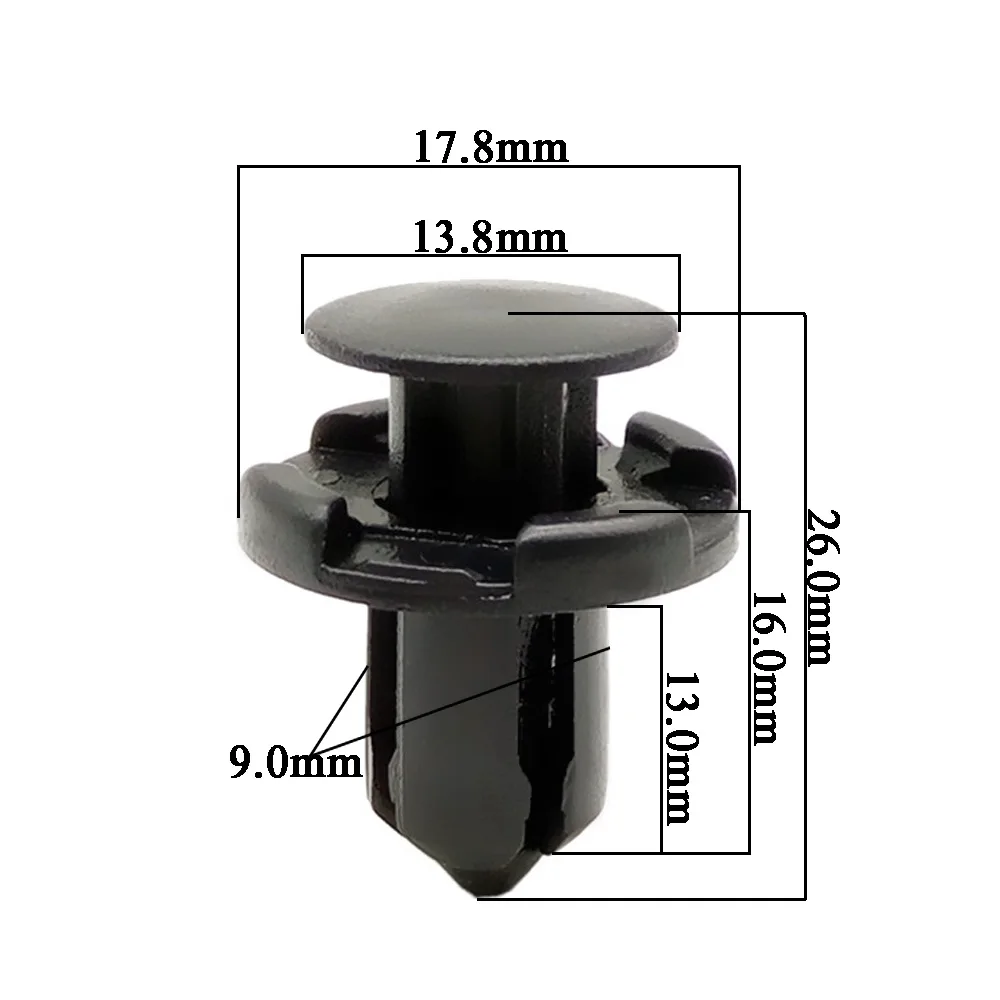 CNIKESIN-03-50PCS-9-Mm-for-Honda-Mazda-Mitsubishi-Lotus-Auto-Plastic-Rivet-Fastener-Clamp-Car