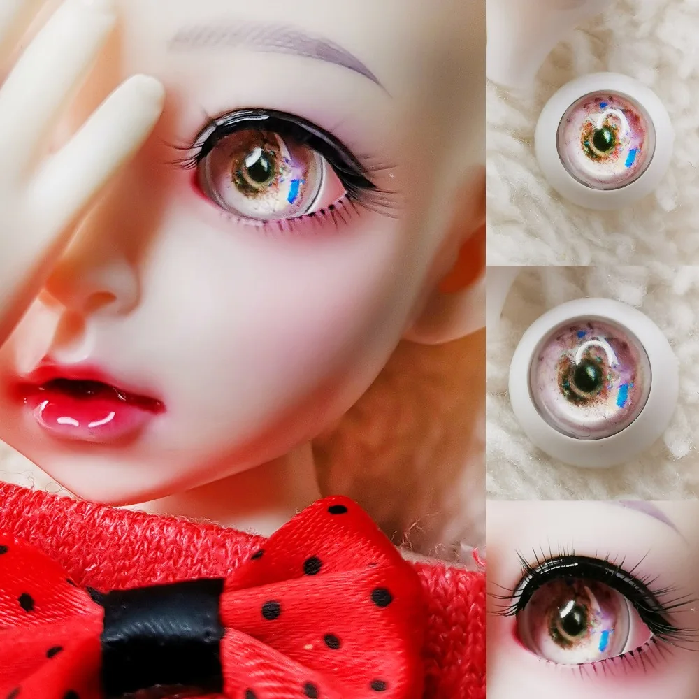 New pair 10mm 12mm 14mm 16mm 18mm 20mm 22mm golden Pearl pink color ressure eye Acrylic Doll's Eyeballs 1/4 SD MSD BJD Doll Eyes
New pair 10mm 12mm 14mm 16mm 18mm 20mm 22mm golden Pearl pink color ressure eye Acrylic Doll's Eyeballs 1/4 SD MSD BJD Doll Eyes