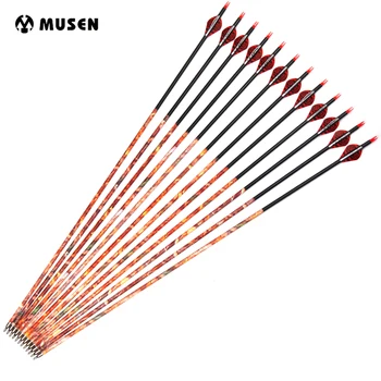 Spine 500 Carbon Arrows 30 Inches Archery Arrows with Replaceable Tip Point for for Recurve Bow Shooting Hunting
Spine 500 Carbon Arrows 30 Inches Archery Arrows with Replaceable Tip Point for for Recurve Bow Shooting Hunting