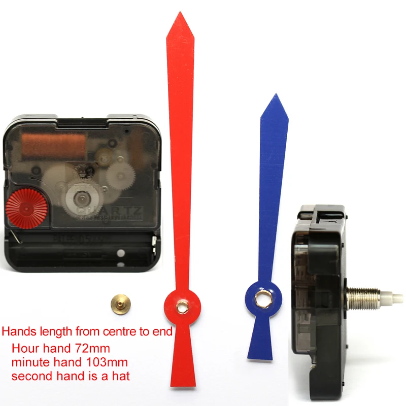 12888 11mm screw length Clock Accessory Quartz Movement Plastic Sweep Movement With 93# Blue and Red Clock Hands DIY Clock Kits
12888 11mm screw length Clock Accessory Quartz Movement Plastic Sweep Movement With 93# Blue and Red Clock Hands DIY Clock Kits