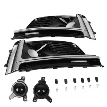1 Pair Car Silver Stripe Fog Light Grille + Cover Auto Accessory Fit for Audi s5 2017 2018 2019 Auto Fog Light Grille
1 Pair Car Silver Stripe Fog Light Grille + Cover Auto Accessory Fit for Audi s5 2017 2018 2019 Auto Fog Light Grille