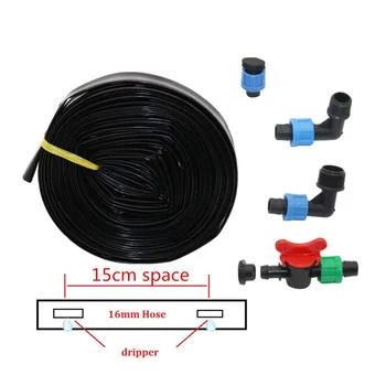 16mm Drip Tape Drip irrigation belt Watering kit Flat Streamline Soaker Hose 0.2mm thickness 150mm Space
16mm Drip Tape Drip irrigation belt Watering kit Flat Streamline Soaker Hose 0.2mm thickness 150mm Space