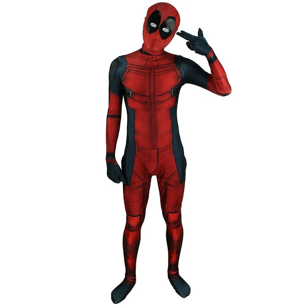 3D Marvel Full Body Spandex Deadpool Costume x men Comics Deadpool Death Costume Lycra Hooded Dead Pool Cosplay Costume Bodysuit
3D Marvel Full Body Spandex Deadpool Costume x men Comics Deadpool Death Costume Lycra Hooded Dead Pool Cosplay Costume Bodysuit