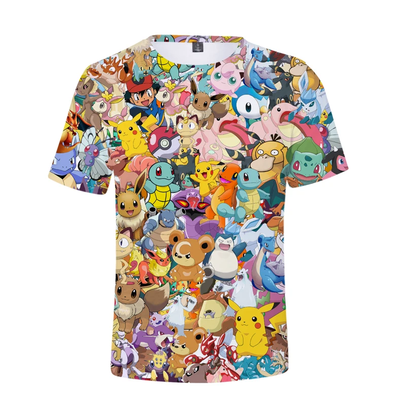 Pokemon Collages T Shirt Pikachu/Eevee/Squirtle 3D T-Shirt for Women Men Fashion Casual Tops Summer Short Sleeve Tee Shirt
Pokemon Collages T Shirt Pikachu/Eevee/Squirtle 3D T-Shirt for Women Men Fashion Casual Tops Summer Short Sleeve Tee Shirt