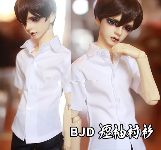 BJD doll white short sleeves for 1/3 SD Uncle accessories clothes classic normal shirt | Игрушки и хобби