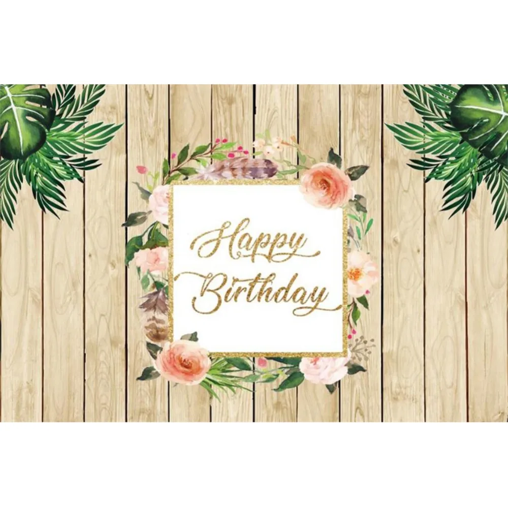 Photography Backdrops Happy Birthday Wooden Board Flower Tropical Palme Tree Leaves Baby Photo Background Photocall Photo Studio
Photography Backdrops Happy Birthday Wooden Board Flower Tropical Palme Tree Leaves Baby Photo Background Photocall Photo Studio