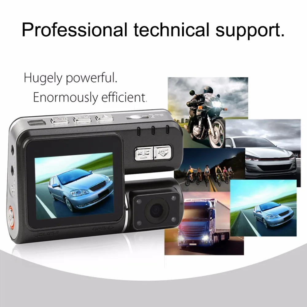 New 1080P HD 1.77 Inch Double Lens Car DVR Camera Driving Parking Recorder Motion Video Recorder Infrared Night Vision
New 1080P HD 1.77 Inch Double Lens Car DVR Camera Driving Parking Recorder Motion Video Recorder Infrared Night Vision