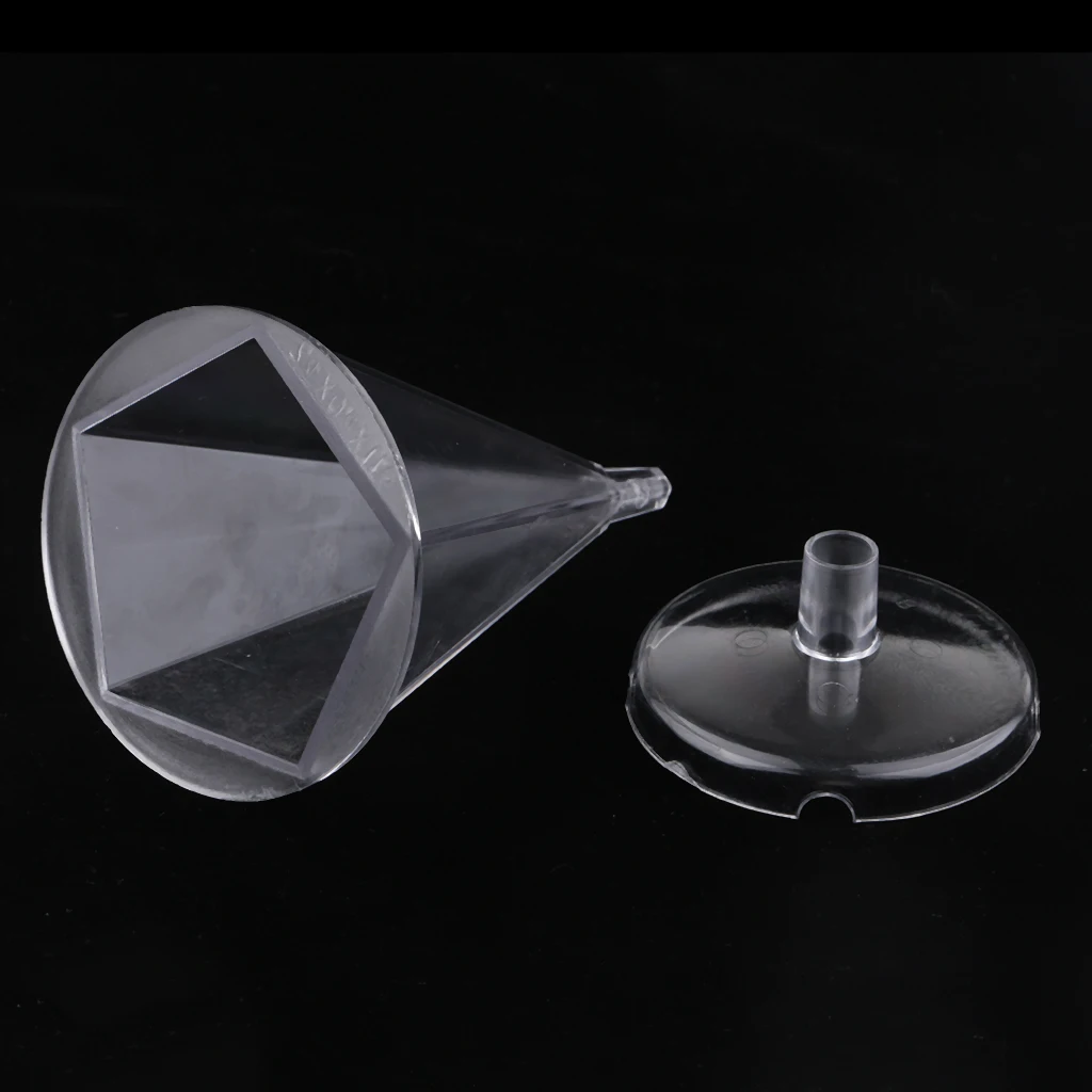 3pcs/set Plastic Cone Pentagon Hexagon Shape Candle Making Mould with Base Handcraft DIY Decorative Candle Making Mold