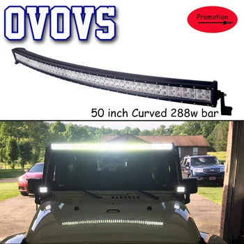 Double row 50inch 288w 12v curved led driving lamp for jeep wrangler offroad roof lighting spot beam
Double row 50inch 288w 12v curved led driving lamp for jeep wrangler offroad roof lighting spot beam