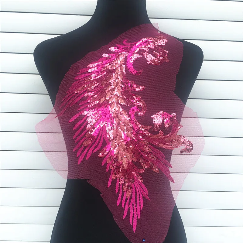 Rose Embroidered Lace Sequins Peacock Feather Wing Patches Sewing Applique DIY For Lady Garment Dress Cheongsam Craft Decoration
Rose Embroidered Lace Sequins Peacock Feather Wing Patches Sewing Applique DIY For Lady Garment Dress Cheongsam Craft Decoration