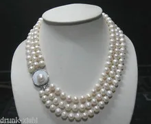fine word stunning noblest AAA+ 3ROW 8mm WHITE ROUND AAA AKOYA PEARL NECKLACE Women jewelry Wholesale Fine Factory direct
fine word stunning noblest AAA+ 3ROW 8mm WHITE ROUND AAA AKOYA PEARL NECKLACE Women jewelry Wholesale Fine Factory direct