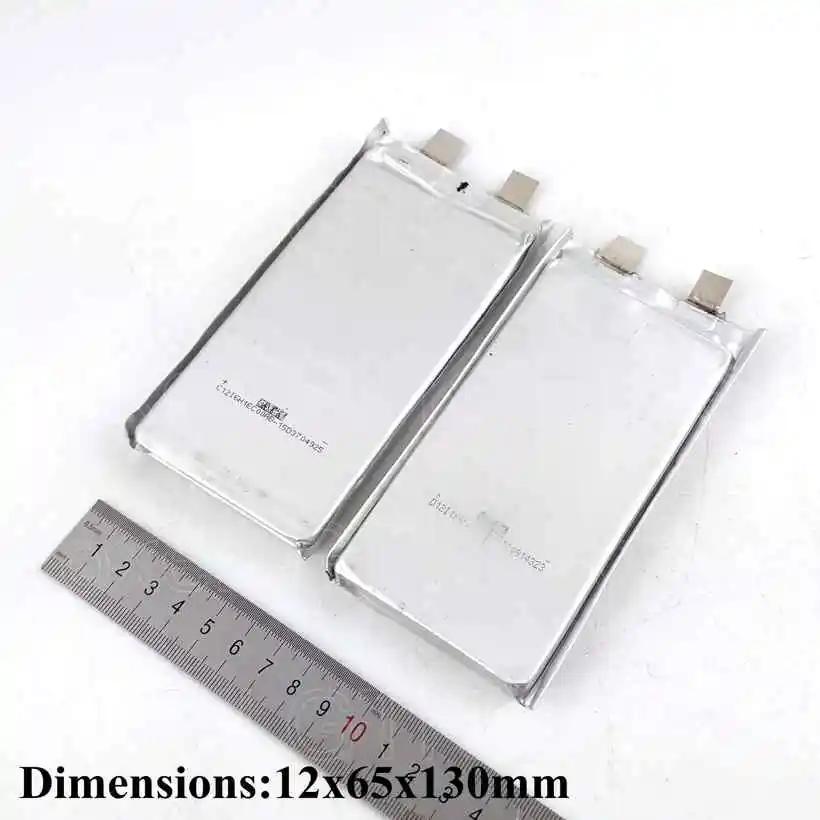 Thick tiny 3.7v Lithium 10Ah 3.2v cell 1265130 for diy battery pack electric batteries power tool bank toys (2)