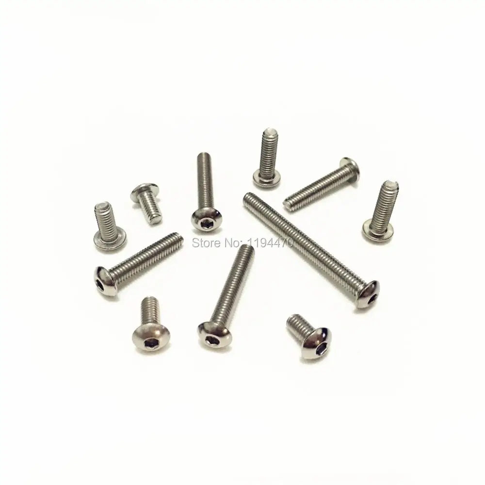 10-50pcs M4 ISO7380 Metric 304 Stainless Steel Button Head Hex Socket Cap Screw Round Head Allen Bolt
10-50pcs M4 ISO7380 Metric 304 Stainless Steel Button Head Hex Socket Cap Screw Round Head Allen Bolt