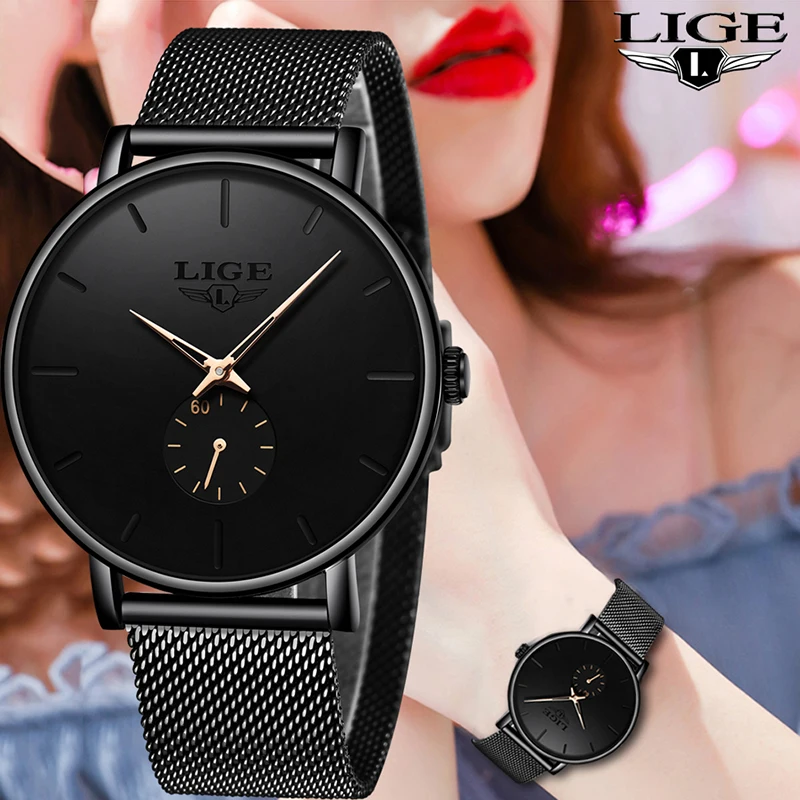 LIGE New Women Fashion Watch Creative Lady Casual Watches Stainless Steel Mesh Band Stylish Desgin Luxury Quartz Watch For Women
LIGE New Women Fashion Watch Creative Lady Casual Watches Stainless Steel Mesh Band Stylish Desgin Luxury Quartz Watch For Women