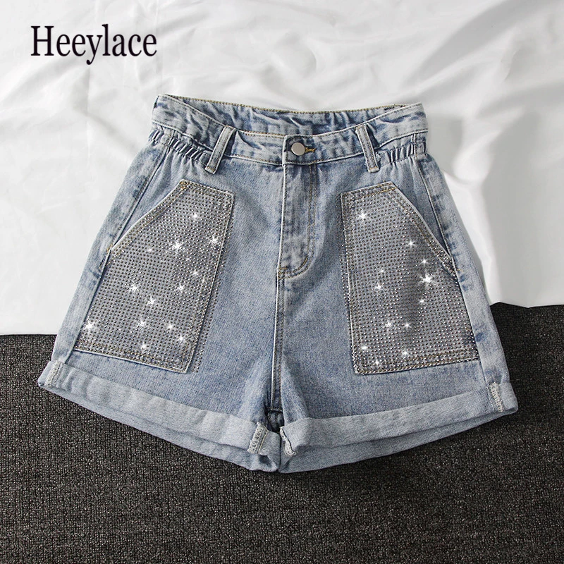 High Quality Sequins Women Denim Shorts Stitching Mahogany Washed Casual Denim Shorts Female 2019 Summer New Bottom Short Jeans
High Quality Sequins Women Denim Shorts Stitching Mahogany Washed Casual Denim Shorts Female 2019 Summer New Bottom Short Jeans