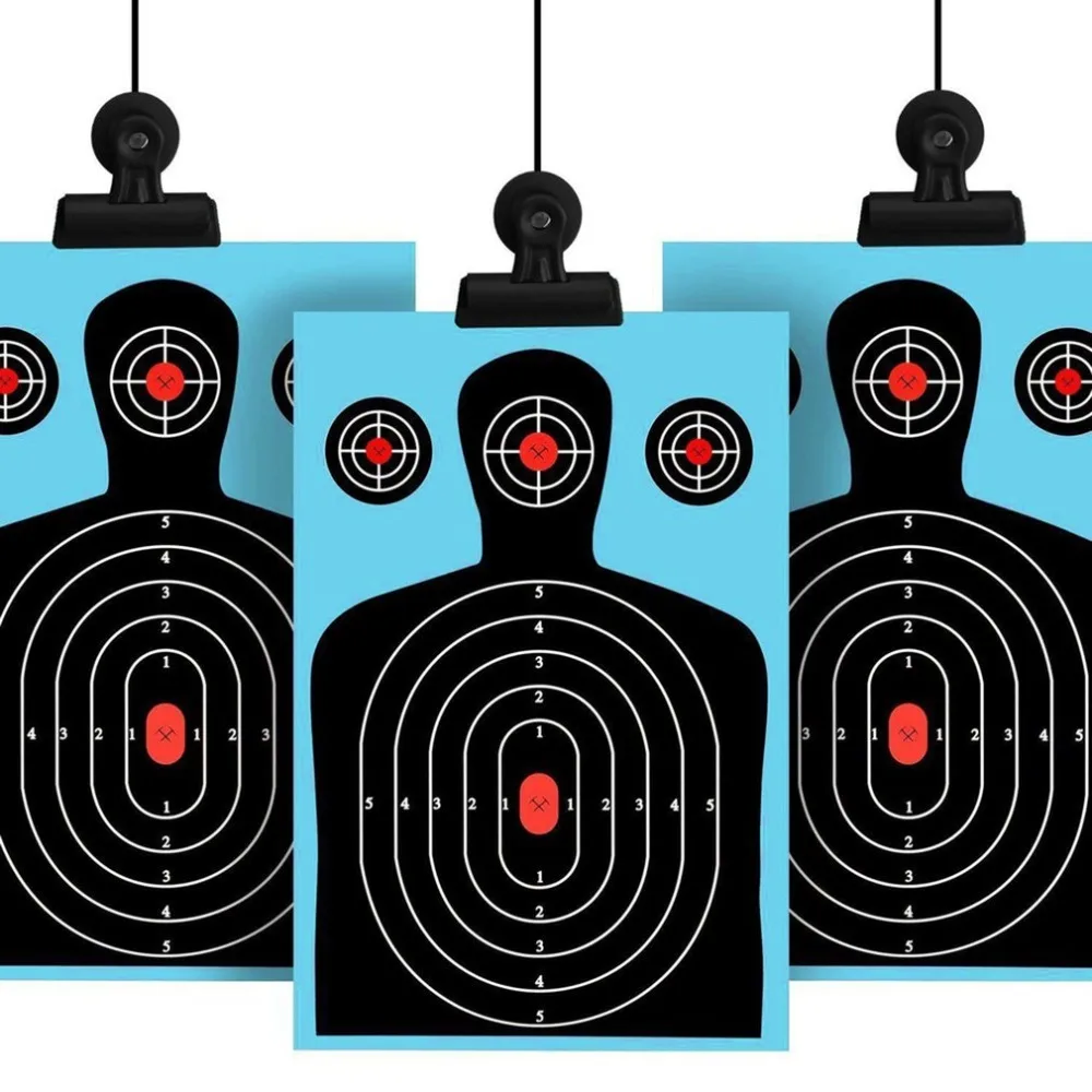 25/50PCS Target Shooting 12"x18" Silhouette Splatter Reactiveb Target Paper Targets Fluorescent Blue For Gun or Archery Shooting
25/50PCS Target Shooting 12"x18" Silhouette Splatter Reactiveb Target Paper Targets Fluorescent Blue For Gun or Archery Shooting