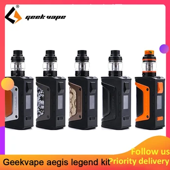 Vape kit Geekvape Aegis Legend Kit powered by two 18650 batteries Geekvape aegis 200w legend box mod Aero mesh coil Tank
Vape kit Geekvape Aegis Legend Kit powered by two 18650 batteries Geekvape aegis 200w legend box mod Aero mesh coil Tank